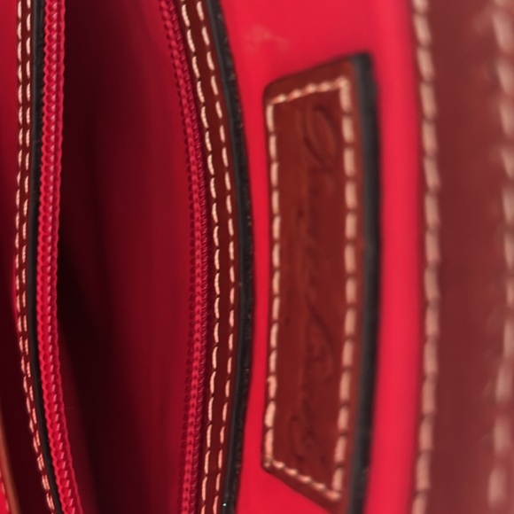 Dooney & Bourke, Pebble Grain Leather Zip Zip Satchel, never used blue - Picture 10 of 16